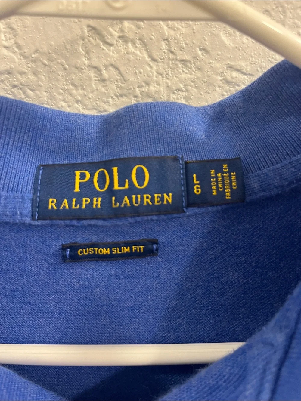 Polo by Ralph Lauren Royal Blue Short Sleeve Polo with Orange Logo